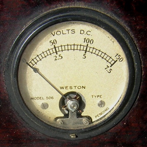 Scott WRS9 Weston voltmeter