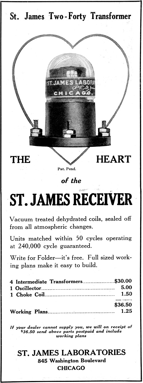 St. James 2-40 Ad CRCB Spring 1927